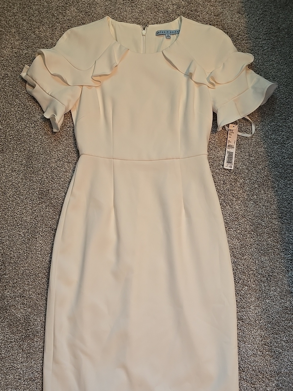 ANTONIO MELANI Nelly Dress  "Moonlight Botanical"  Ivory